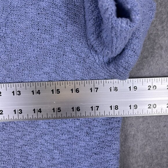 J.Jill Cardigan Women Small Blue Slub Textured Button Front V-Neck Comfy Casual - Picture 7 of 11